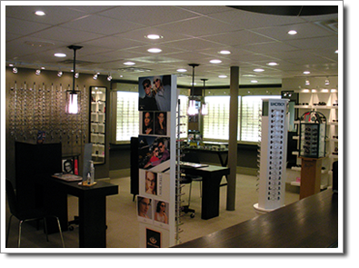 Warrenton Eye Doctors, Frame Display Area